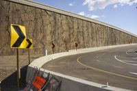 Yellow Asphalt Road & Wall