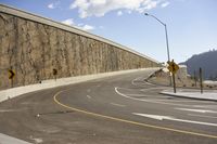 Yellow Asphalt Road & Wall