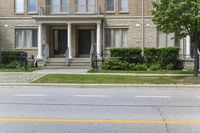 Yellow House in Toronto's Residential Area