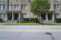 Yellow House in Toronto's Residential Area