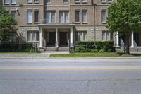 Yellow House in Toronto's Residential Area