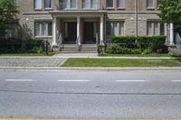 Yellow House in Toronto's Residential Area