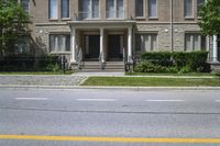 Yellow House in Toronto's Residential Area