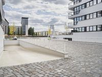 Yellow Line Plaza Floor in the City