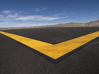 Yellow Road in California Landscape