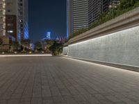 Yokohama Cityscape at Night: Illuminated by Artificial Lights