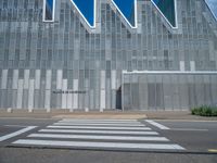 Zaragoza, Spain: Metal Wall in an Urban Scene