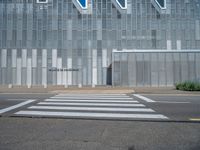 Zaragoza, Spain: Metal Wall in an Urban Scene