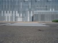 Zaragoza, Spain: Metal Wall in an Urban Scene