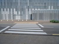 Zaragoza, Spain: Metal Wall in an Urban Scene