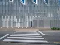 Zaragoza, Spain: Metal Wall in an Urban Scene