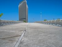 Zaragoza, Spain: Straight Road with Modern Architecture