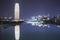 Zhengzhou China Night Cityscape