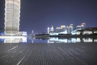 Zhengzhou Cityscape at Night: Illuminated Skyscrapers