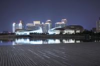 Zhengzhou Cityscape at Night: Illuminated Skyscrapers
