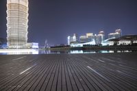 Zhengzhou Cityscape at Night: Illuminated Skyscrapers