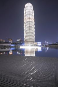 Zhengzhou Cityscape at Night: Illuminated Skyscrapers