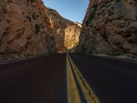 Straight Down the Road in Zion National Park, Utah