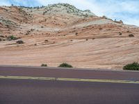 Road in Zion National Park, USA: A Journey Through Majestic Mountains