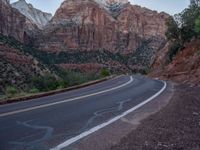 Road in Zion National Park, Utah: A Breathtaking Landscape