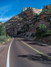 Zion National Park, Utah, USA: Road Through Majestic Landscape