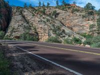 Scenic Road in Zion National Park, Utah