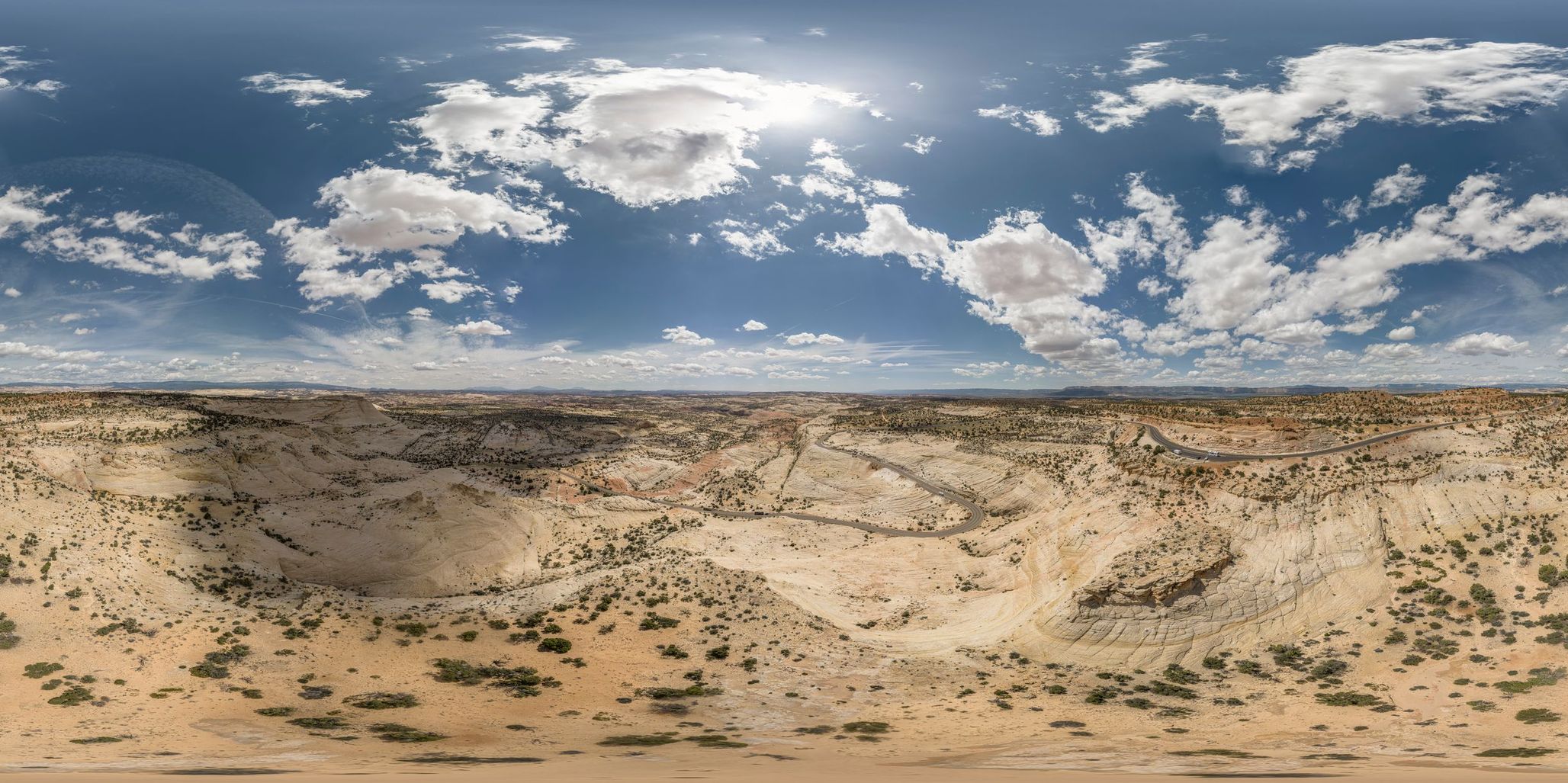 Aerial View of an Asphalt Road in Utah's Stunning Landscape - HDRi Maps ...