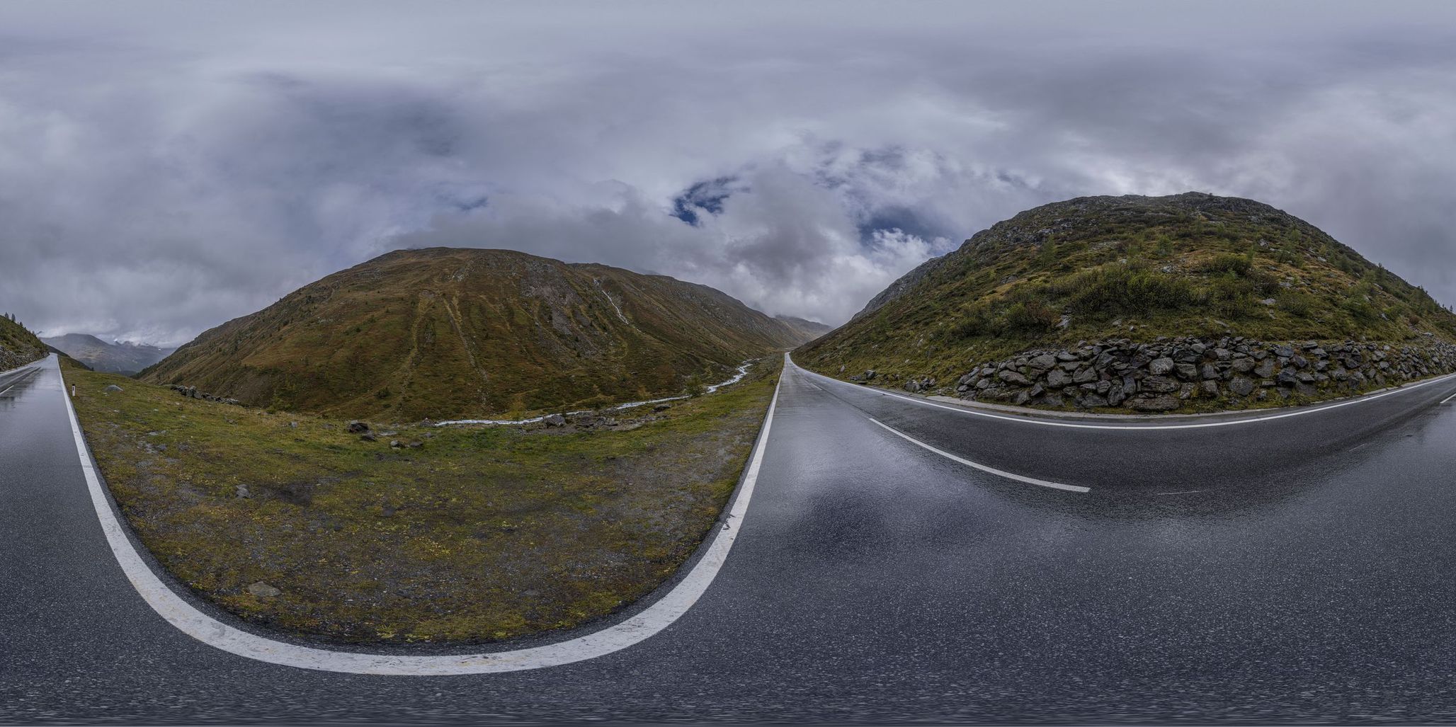 Austria's Gloomy Day: A Mountain Landscape - HDRi Maps and Backplates