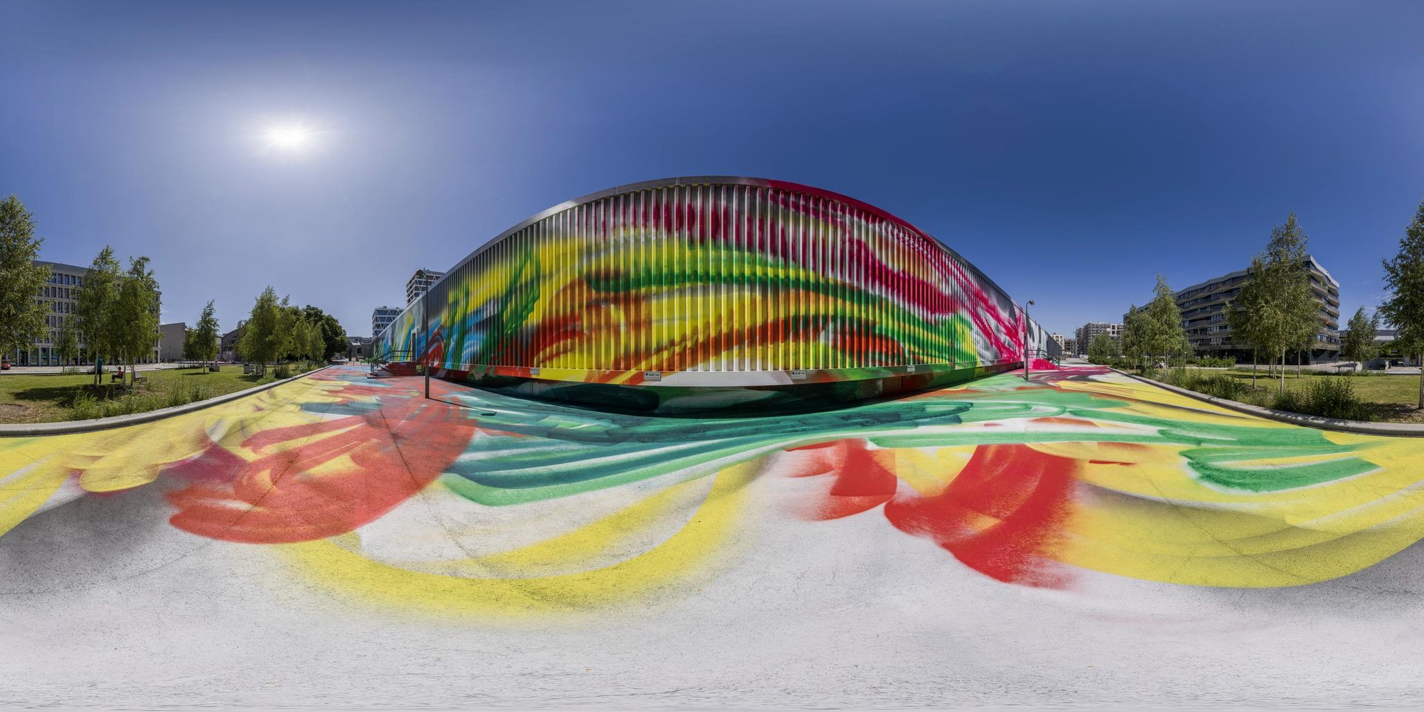 Berlin Street Art in an Urban Park - HDRi Maps and Backplates