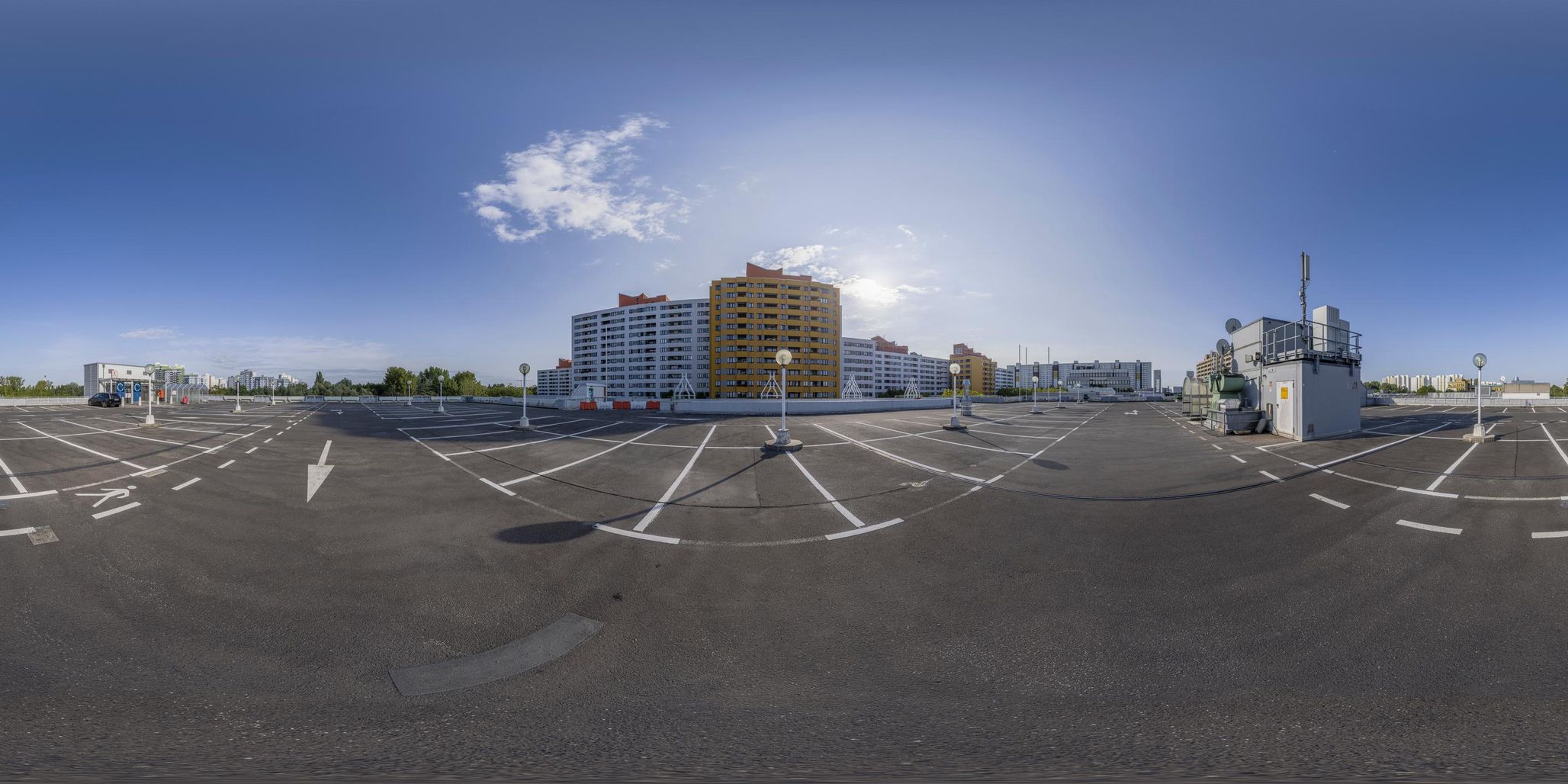 Clear Sky and Urban Design: Parking Decks in Berlin - HDRi Maps and ...