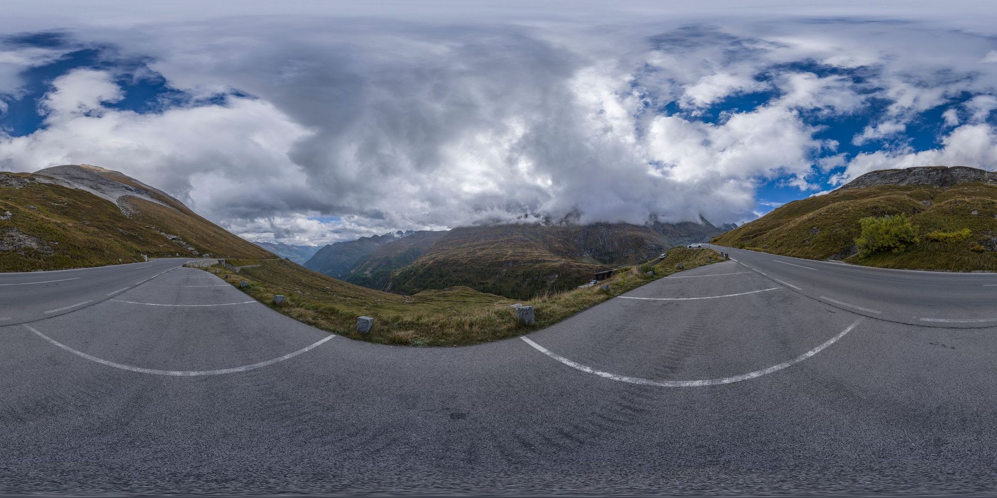 Empty Road in the Mountains of Austria on a Cloudy Day - HDRi Maps and ...