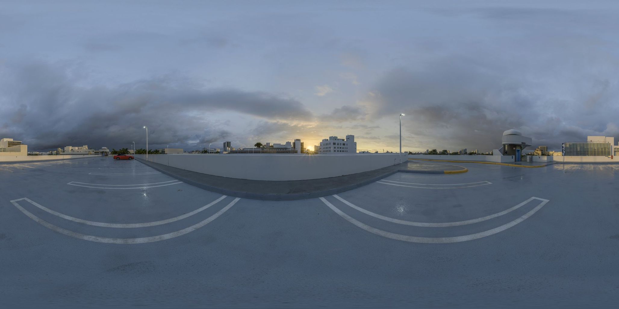 Miami Beach, Florida: An Empty Skateboard Ramp - HDRi Maps and Backplates