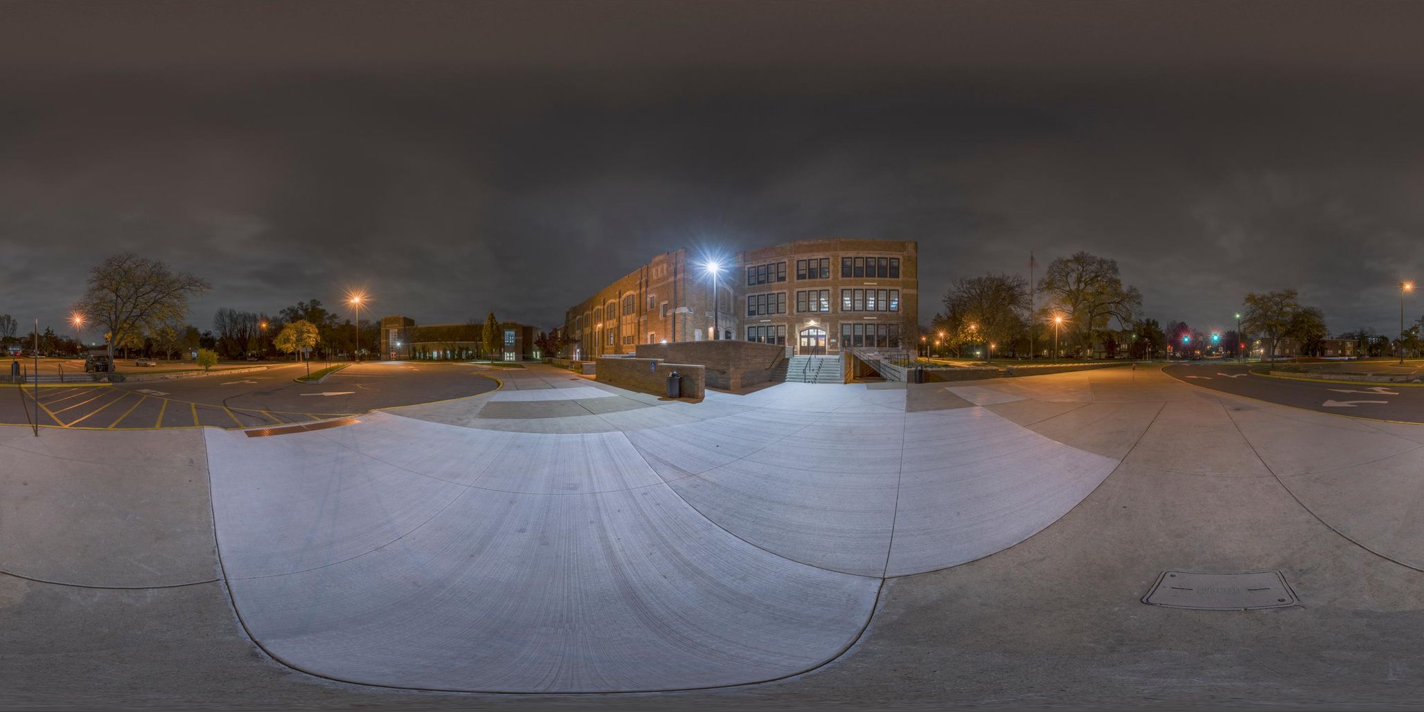 Nighttime Skateboarding in Michigan: Ramp in the Field - HDRi Maps and ...