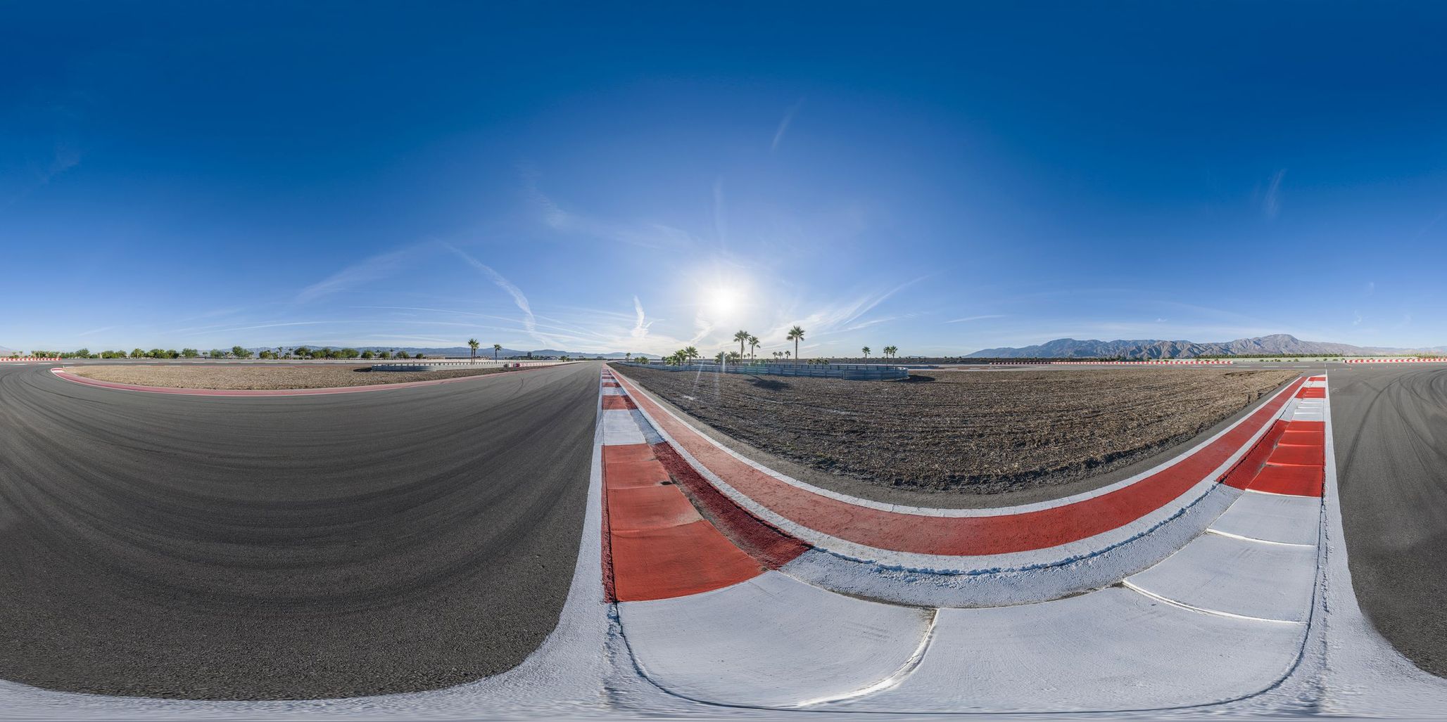 Race Track in the USA An Aerial View on a Sunny Day HDRi Maps and