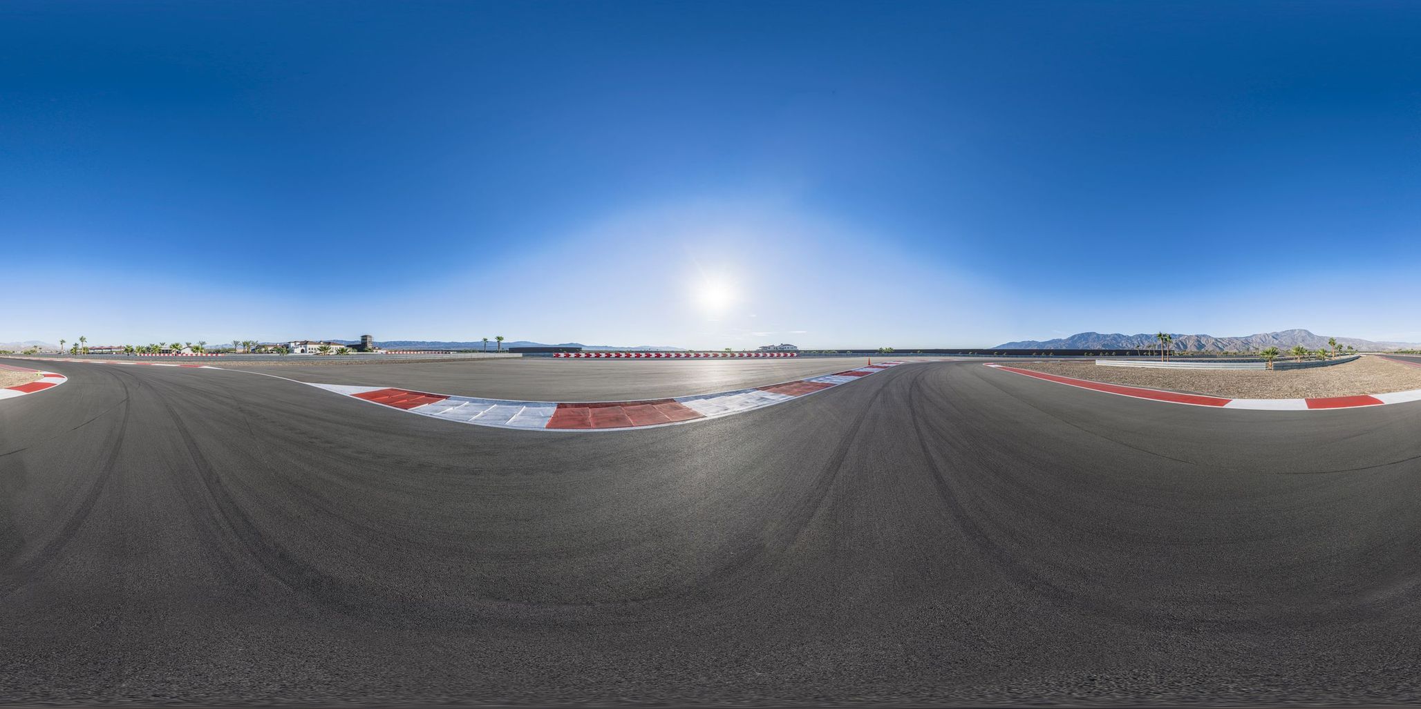 Race Track in the USA Sunshine and Clear Skies HDRi Maps and Backplates