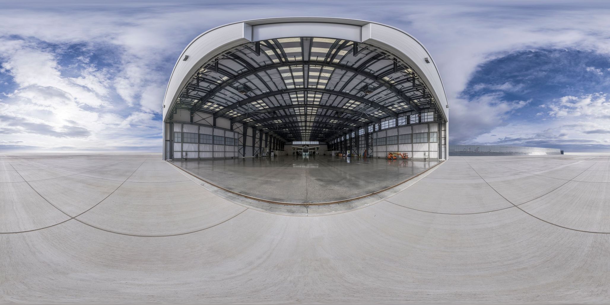 Skateboarder Flying Through Ramp in Los Angeles - HDRi Maps and Backplates