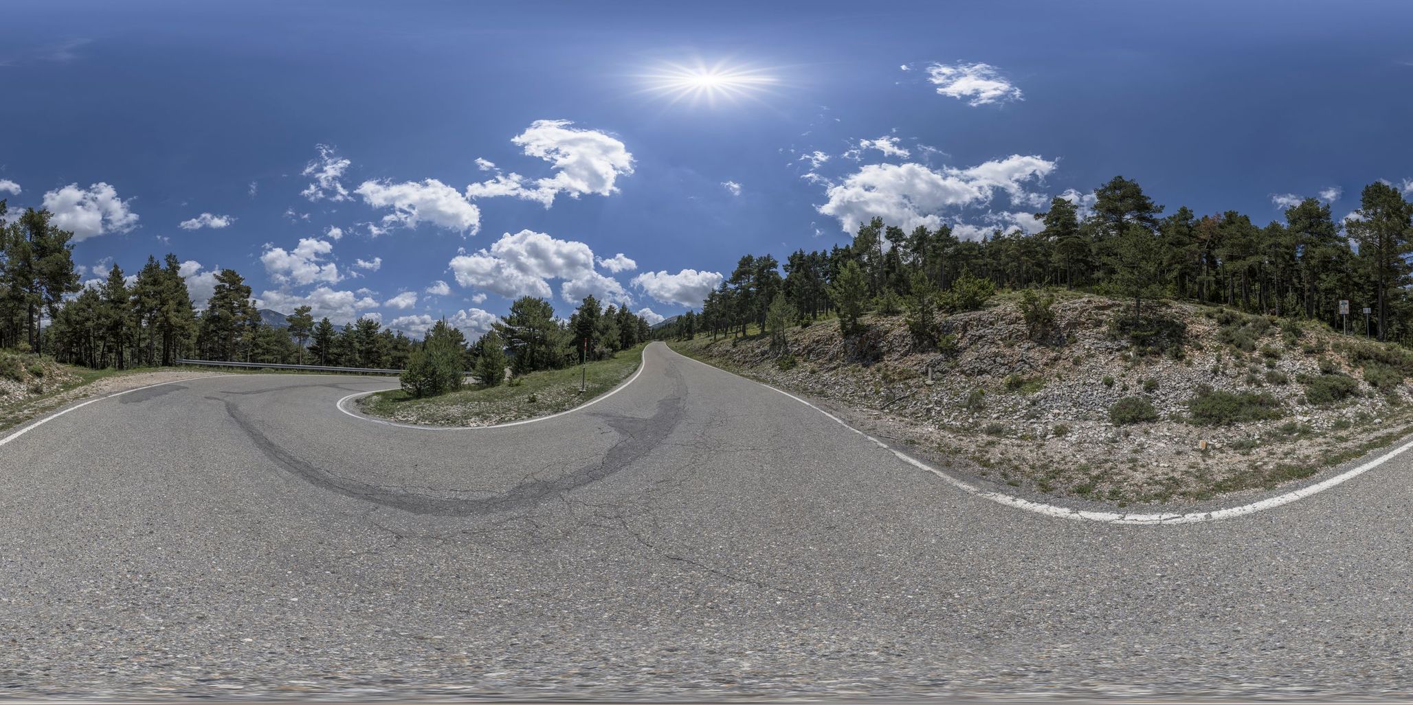 Spanish Pyrenees: A Green Landscape Road - HDRi Maps and Backplates