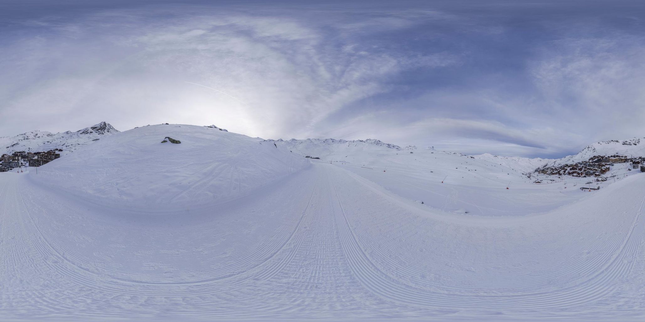 Sunny Day Skiing in the French Alps - HDRi Maps and Backplates
