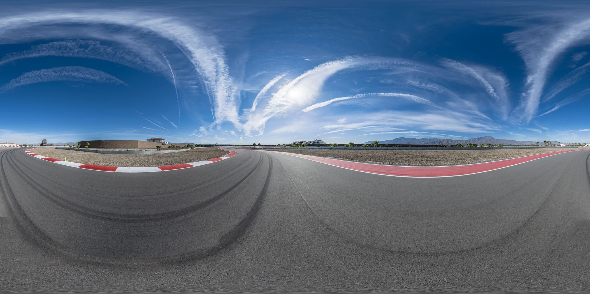 USA High Position Aerial View of a Curved Racetrack HDRi Maps and