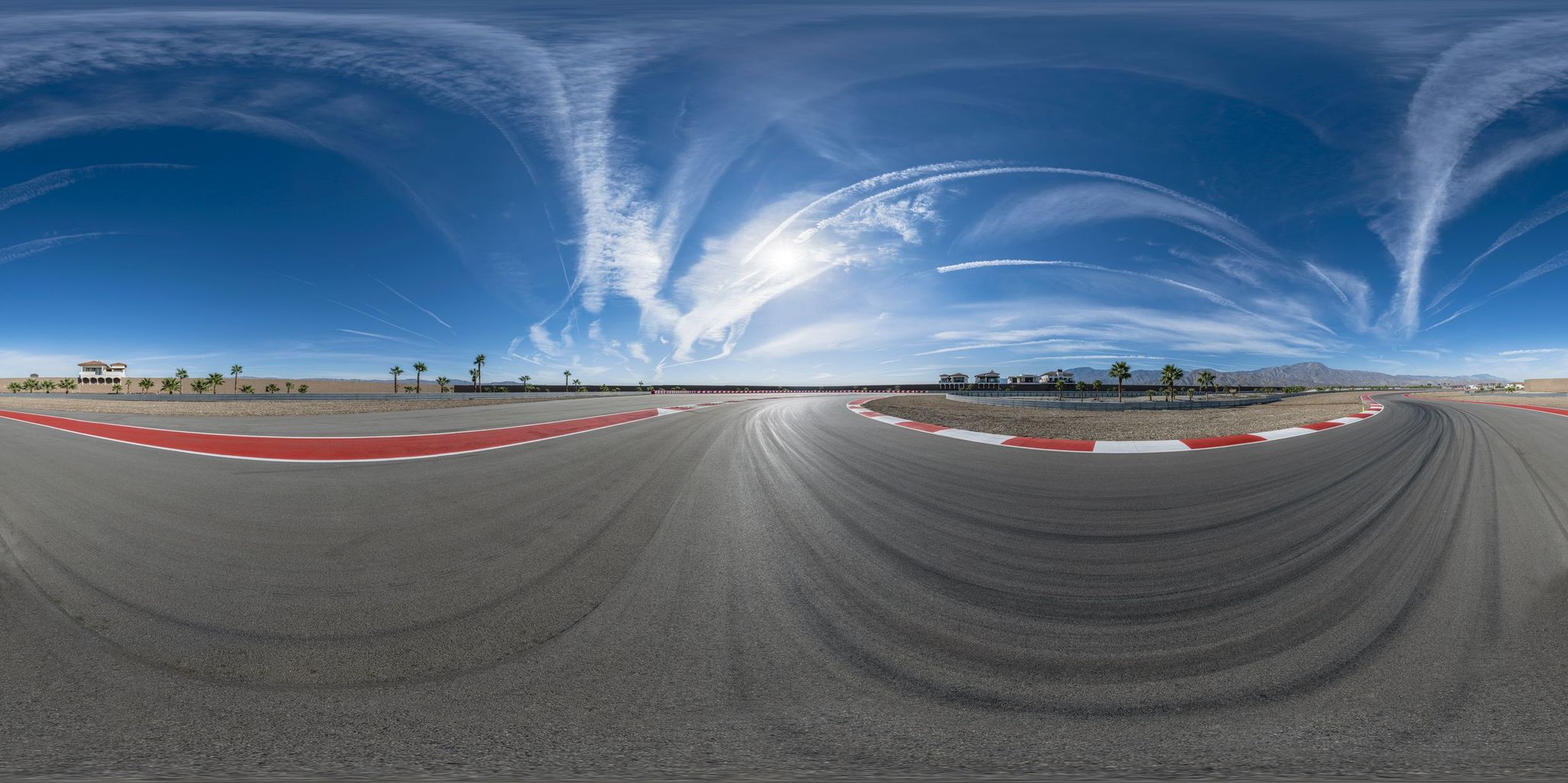USA Race Track An Aerial View of HighSpeed Action HDRi Maps and