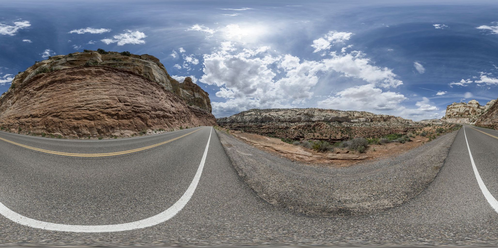 Utah Landscape: A Straight Road Under a Clear Sky - HDRi Maps and ...