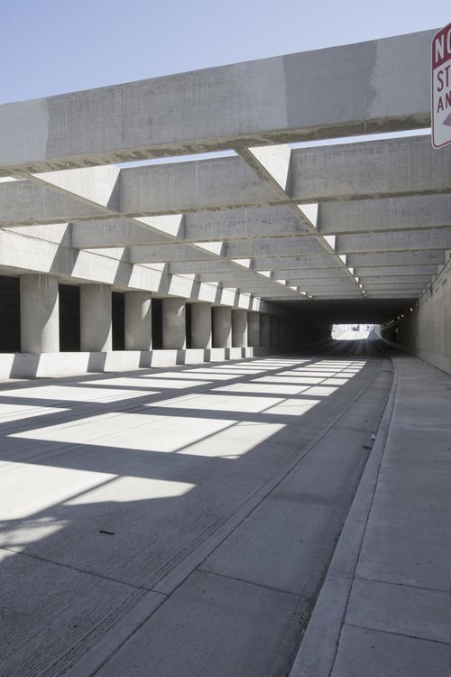 Los Angeles Brutalist Architecture: Concrete Bridge