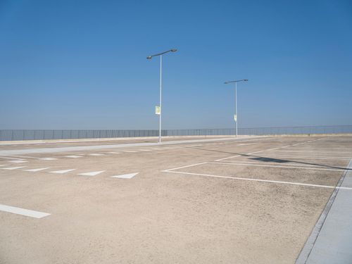 Parking Lot in Europe: Under a Clear Sky - HDRi Maps and Backplates