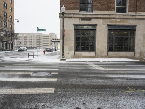 Snow Covered Streets of Detroit with Classic Architecture - HDRi Maps ...
