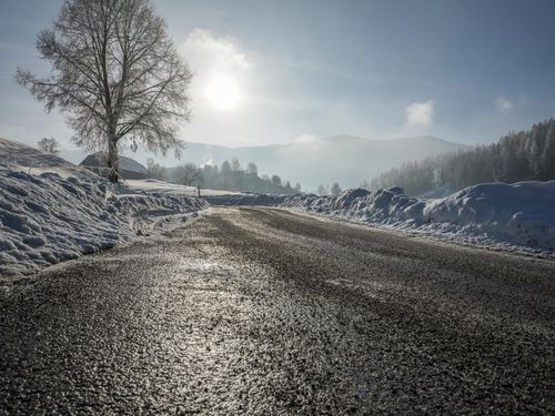 Snowy Alpine Landscape in the Swiss Alps - HDRi Maps and Backplates