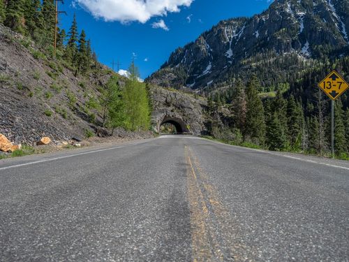 A Straight Road in Colorado: Clear Sky Landscape - HDRi Maps and Backplates