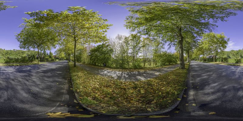The Asphalt Road of Hamburg, Germany HDRi Maps and Backplates