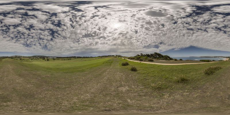 Lush Green Landscape with Incidental People HDRi Maps and Backplates