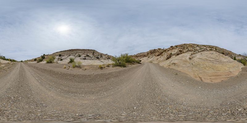 Scenic Landscape of Red Rock Desert in Utah, USA HDRi Maps and Backplates