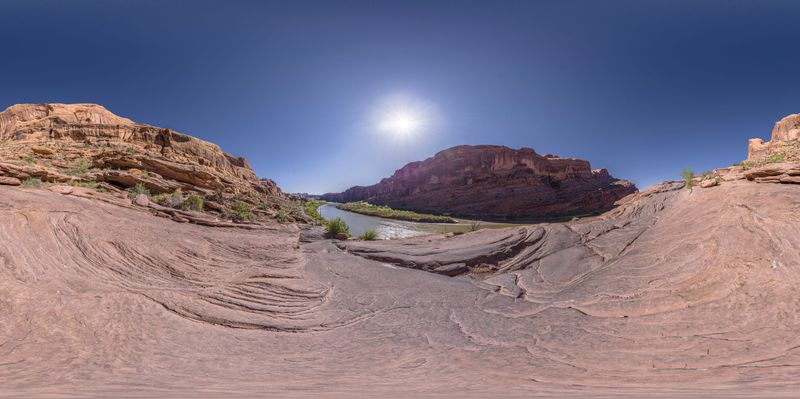 Rugged Landscape in Canyonlands, Utah HDRi Maps and Backplates